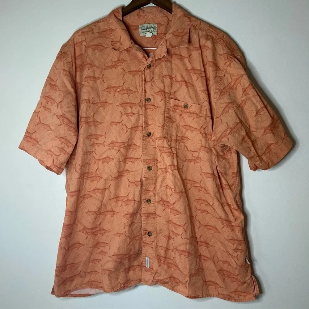100% Cotton Fishing Shirt 100% Cotton Outdoors Button Up Lightweight Size XL Reg - Picture 9 of 10
